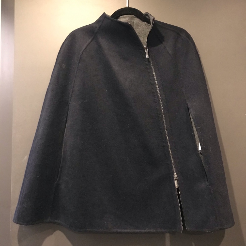 NWT Armani Exchange Reversible Wool Cape